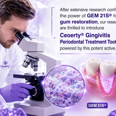 Ceoerty® periodontal care toothpaste with Coenzyme Q10 and hyaluronic acid