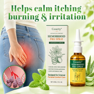 Ceoerty® no-touch cooling spray for external perianal comfort care