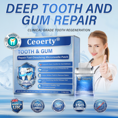 Ceoerty® oral-care patch designed to support enamel and dentin repair